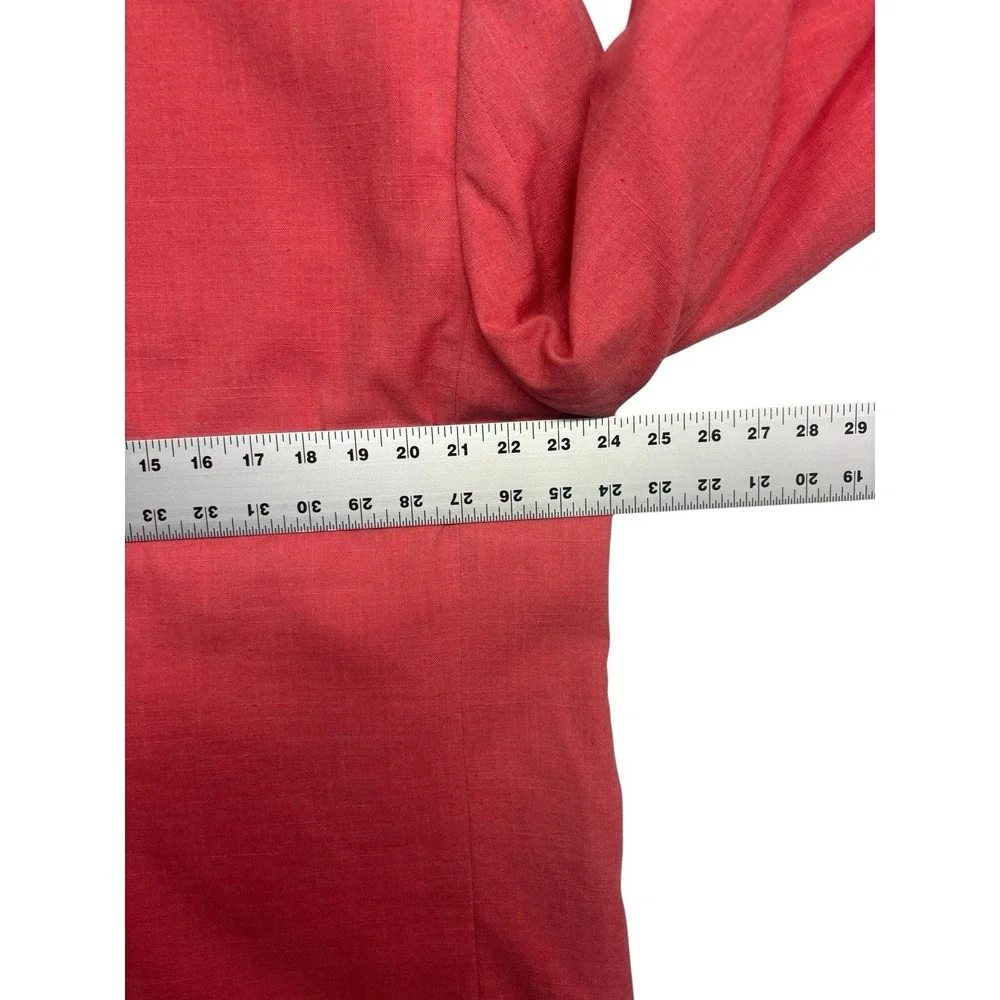 vtv Coral Pink‎ Blazer 44R Jacket Sport Suit Coat Linen Rayon Lightweight Mens